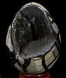 Septarian Dragon Egg Geode - Crystal Filled #37445-3